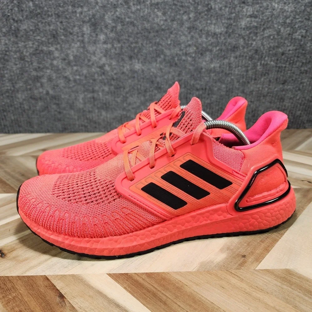 Adidas Ultraboost 20 Signal Pink Black Mens Running Shoes FW8728 Mens Size 11